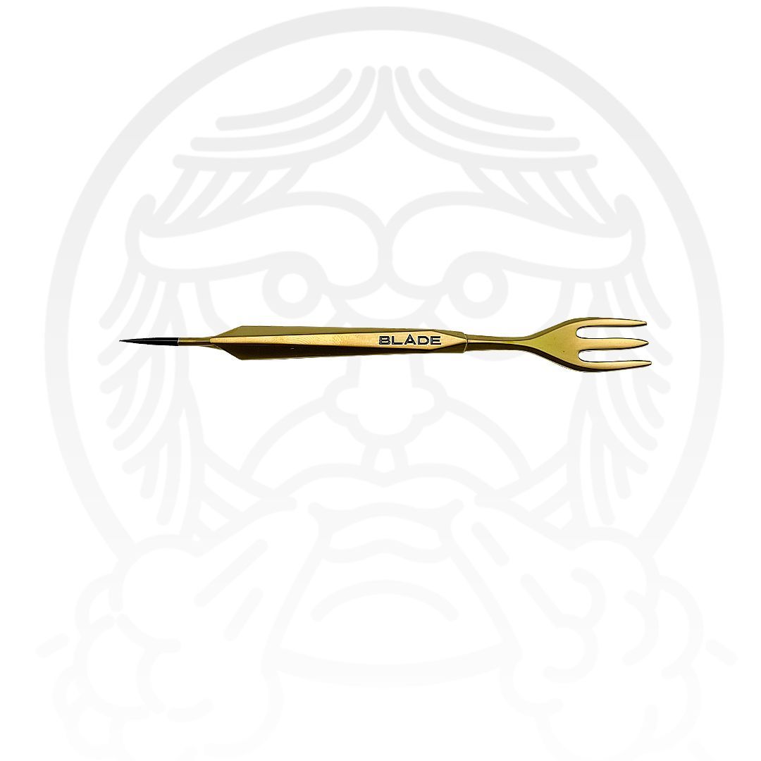 Шило - Вилка Blade Hookah Matt Gold